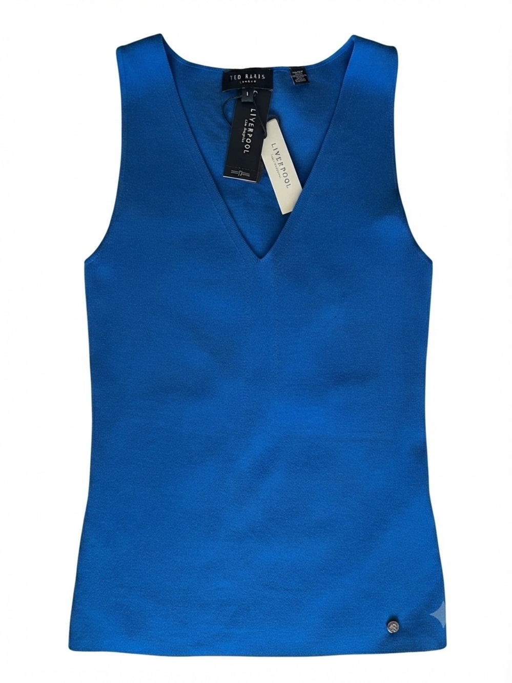 Ted Baker Cobalt V-Neck Sleeveless Tank